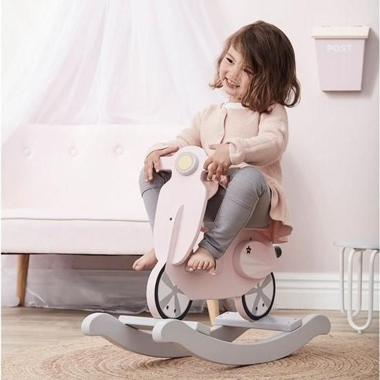 INFANS キッズソファ 幼児用ロッキングチェア ピンク Amazon.co