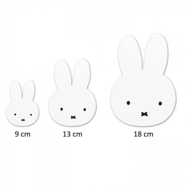 9cm ミッフィー 木製 お顔の壁掛けフック- Nijntje・Miffy