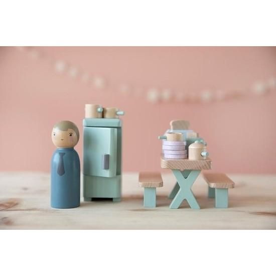 木製ドールハウス キッチン(パパ)セット - LITTLE DUTCH (リトル