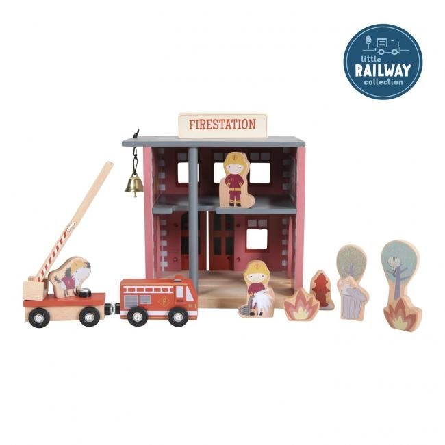 リトルダッチ　積み木 国内在庫・送料無料】 積み木機関車 (ピンク) - LITTLE DUTCH