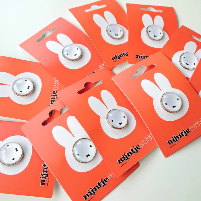 miffy - ミッフィー【ピンバッジピンズ】オランダ製フェイス1個