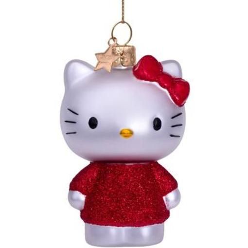 ハローキティ - 「レッドドレス」ガラス製クリスマス ハローキティ - 「レッドドレス」ガラス製クリスマス