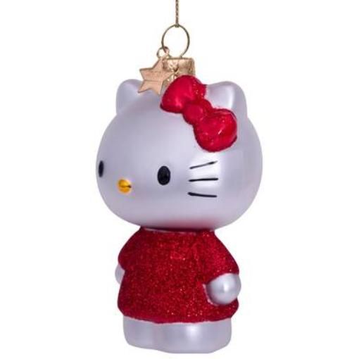 ハローキティ - 「レッドドレス」ガラス製クリスマス ハローキティ - 「レッドドレス」ガラス製クリスマス