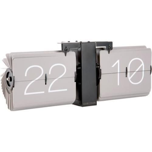 【新品】Karlsson 置き時計 グレー 各色 「flip clock no case」 壁掛け時計・置き時計 - Karlsson