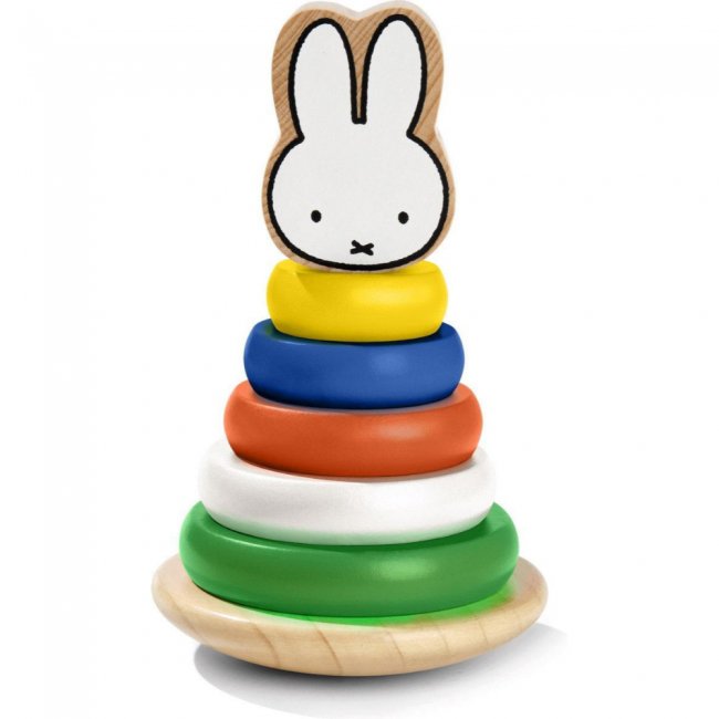 ミッフィー 「木製 スタッキングタワー」 知育積み木 - Nijntje・Miffy 