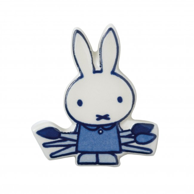 ロイヤルデルフト x ミッフィー 陶器製タイルマグネット デルフトブルー - Nijntje・Miffy (ナインチェ・ミッフィー) - フリバ  free birds　- ヨーロッパの食品・雑貨をお手軽に通販。 8,400円以上で日本への送料無料！