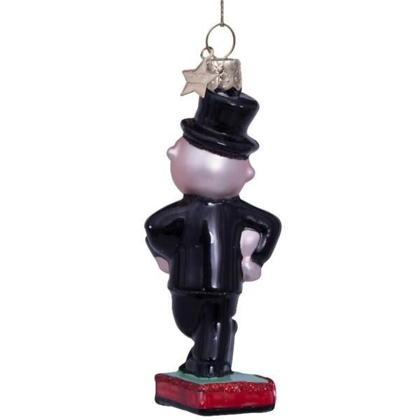 モノポリーリッチおじさんペニーバッグ ガラス製クリスマス