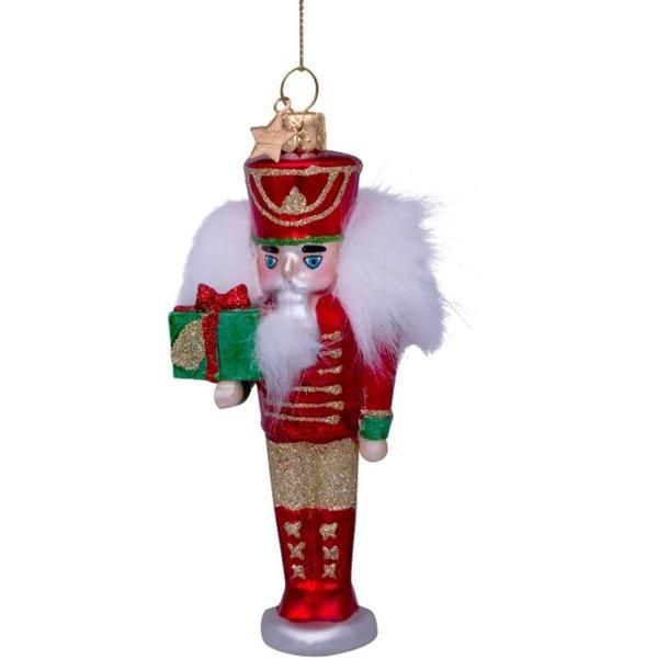 ガラス製ブルーのくるみ割り人形クリスマスオーナメント ガラス製ブルーのくるみ割り人形クリスマスオーナメント Amazon