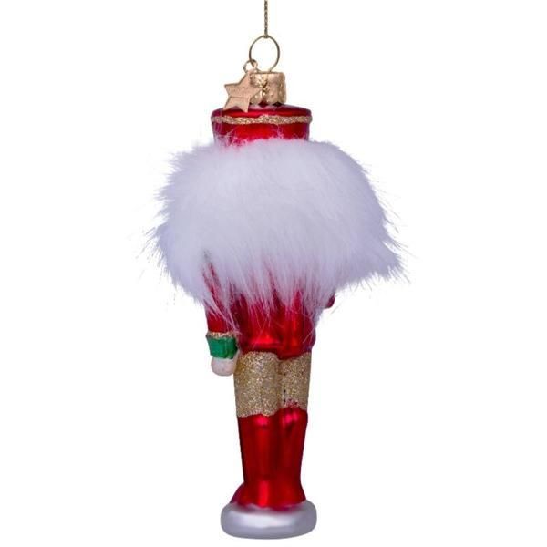 くるみ割り人形 ナッツクラッカー レッド ガラス製クリスマス