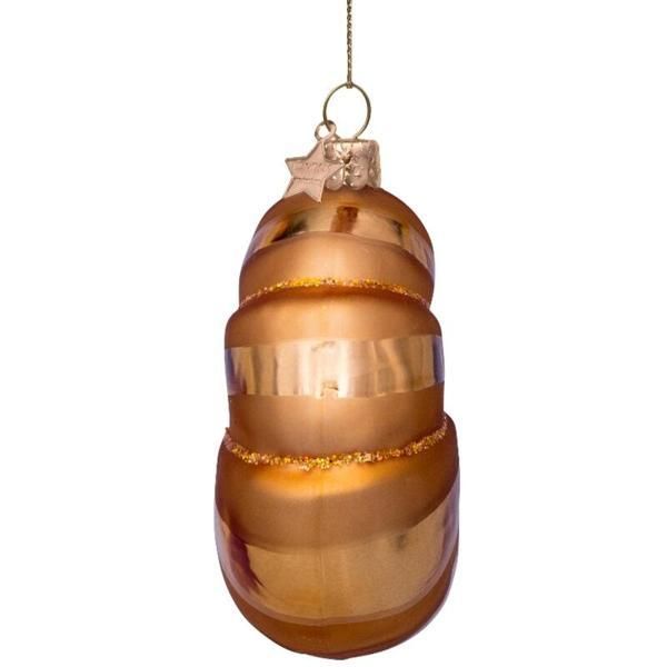 クロワッサン ゴールド ガラス製クリスマスオーナメント - VONDELS