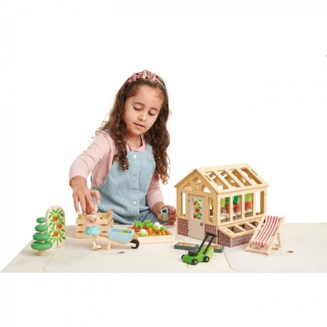 木製ドールハウス グリーンハウス＆ガーデニングセット- Tender Leaf