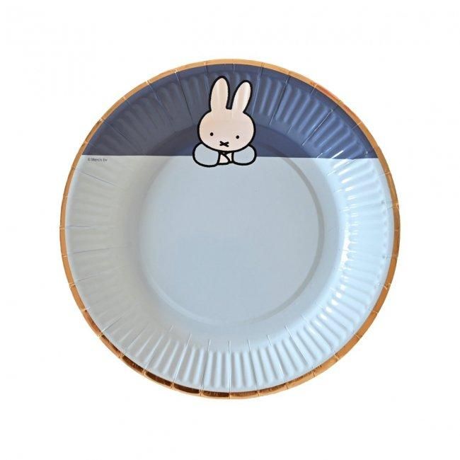 miffy - ミッフィ　パーティーグッズ  紙皿 紙コップ 割り箸 即納】8枚入 「ペーパープレート」 パーティーセット 紙皿