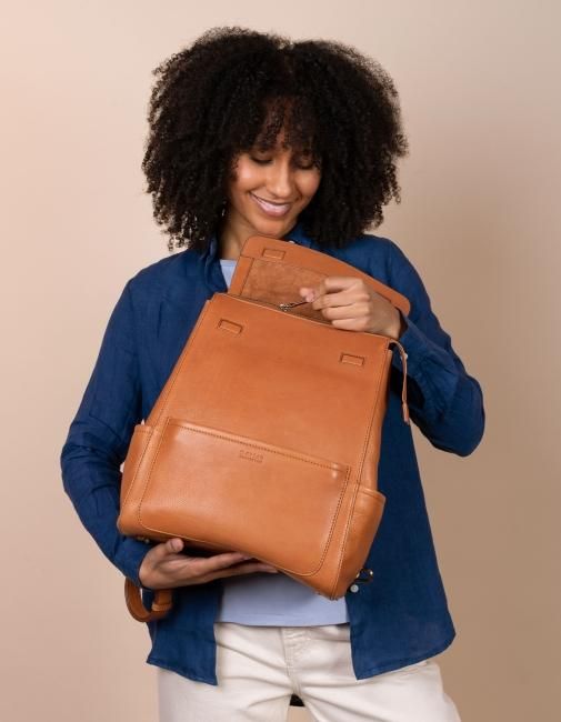 Jean Backpack - Wild Oak Soft Grain Leather - O MY BAG Jean Backpack - Wild Oak Soft Grain Leather - O MY BAG