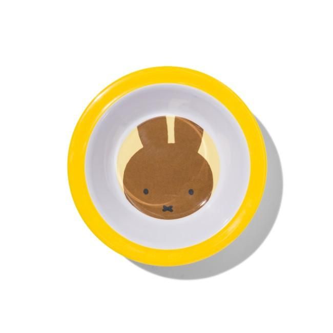 16cm オランダ限定 メラニー メラミン製プレート イエロー 深皿タイプ
