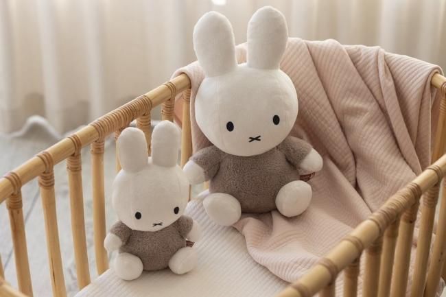 25~35cm ぬいぐるみ 「ふわっふわミッフィー」 くすみグレー - nijntje