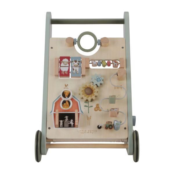 木製 マルチアクティビティ ベビーウォーカー 手押し車