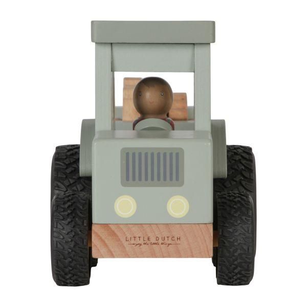 木製 トレーラー付きトラクター トラック - LITTLE DUTCH (リトル