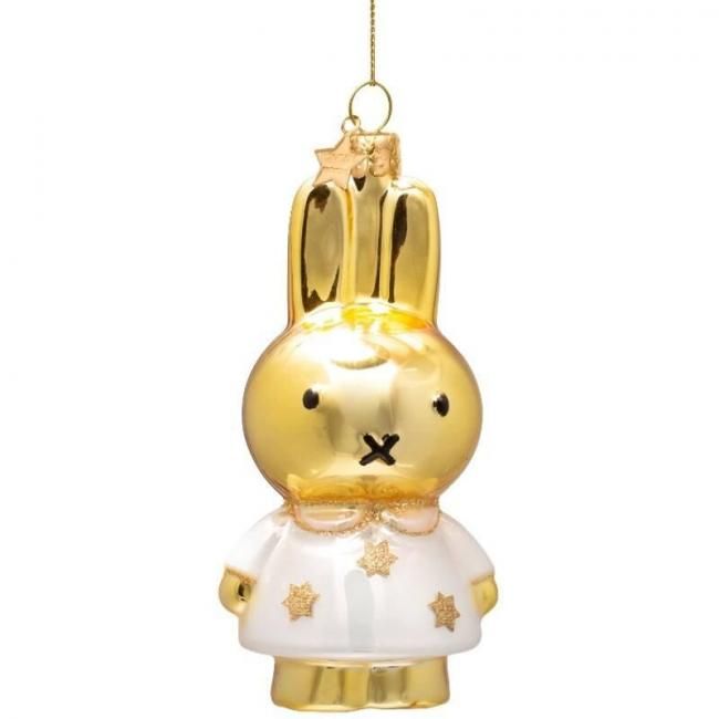 ミッフィー クリスマスオーナメント (ゴールドスタードレス) by