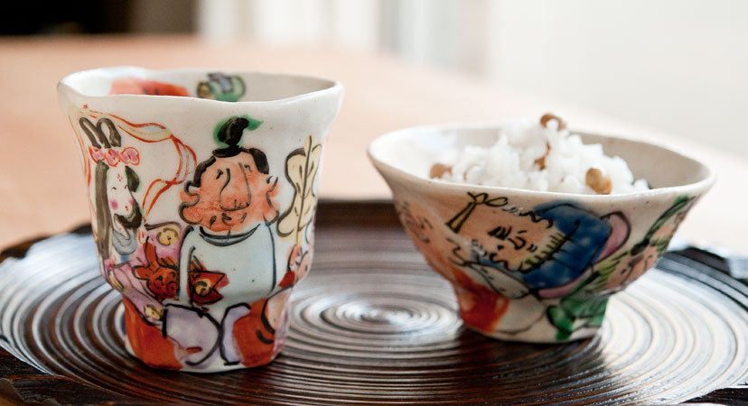 色絵七福神湯呑 - 和食器通販 うつわ耶馬都|食卓を彩る作家もの 色絵七福神湯呑 - 和食器通販 うつわ耶馬都|食卓を彩る作家もの