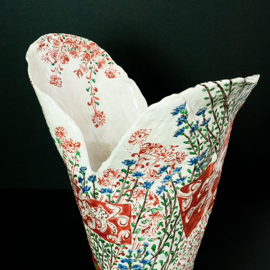 色絵花器(現品) - 和食器通販 うつわ耶馬都|食卓を彩る作家もの陶器