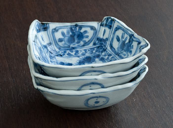 原光弘・硝子たわみ楕円小鉢／小皿/小鉢/豆鉢｜和食器・種類／和