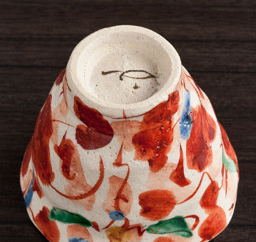 赤絵朝顔汲出 - 和食器通販 うつわ耶馬都|食卓を彩る作家もの 赤絵朝顔汲出 - 和食器通販 うつわ耶馬都|食卓を彩る作家もの