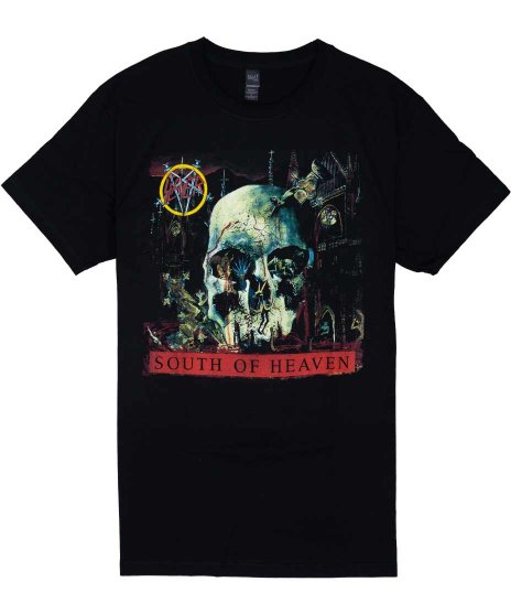Slayer/オフィシャルバンドTシャツ/South Of Heaven カラー：ブラック<br>サイズ：Ｓ〜Ｌ<br>アルバムサウス・オブ・ヘヴンのデザインです。