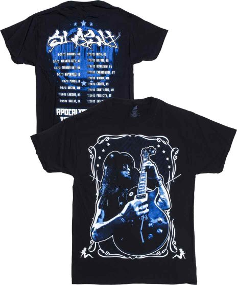 Slash/オフィシャルバンドTシャツ/Vibrato Bluesカラー：ブラック<br>サイズ：Mのみ<br>2012年のツアーデザインです