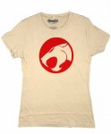 Thundercats/オフィシャルガールズTシャツ/ロゴカラー：ブラウン<br>サイズ：ガールズL<br>国内ではマイナーな日米合作アニメサンダーキャットのロゴデザインです。