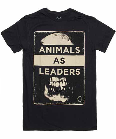 Animals As Leaders/オフィシャルバンドTシャツ/スカルカラー：ブラック<br>サイズ：S〜L<br>大きくスカルのデザインです。