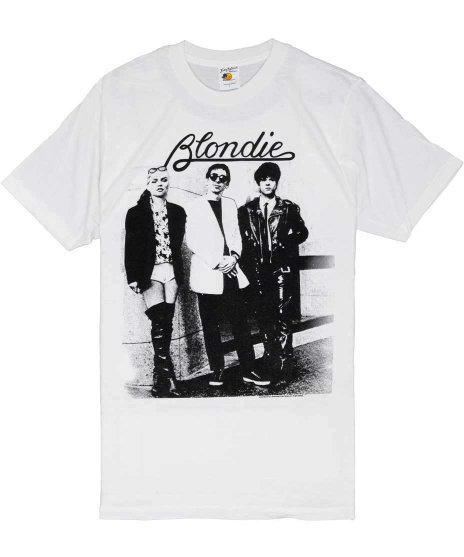 ブロンディー/オフィシャルバンドTシャツ/Togetherカラー：ホワイト<br>サイズ：S〜L<br>モノクロのグループショットのデザインです。