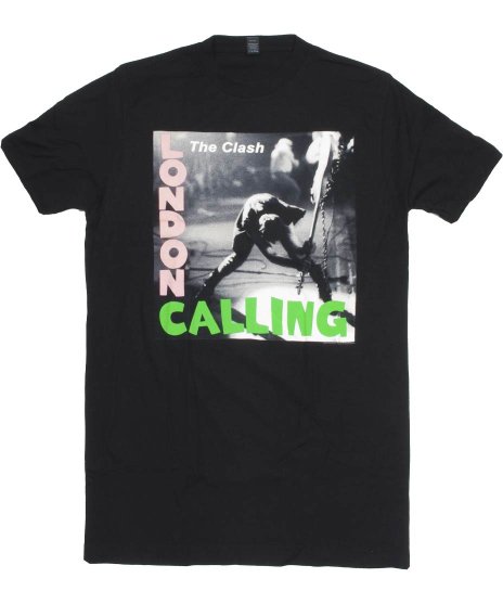 The Clash/オフィシャルバンドTシャツ/London Callingカラー：ブラック<br>サイズ：S〜L<br>79年のアルバムロンドン・コーリングのジャケットデザインです。