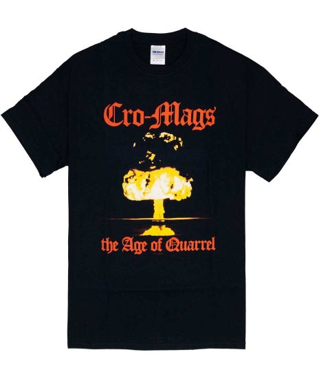Cro-Mags/オフィシャルバンドTシャツ/Age Of Quarrel カラー：ブラック<br>サイズ：S〜L<br>アルバムThe Age Of Quarrelのジャケットデザインです