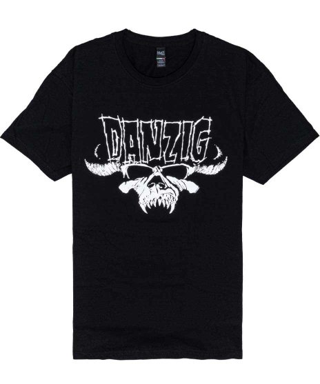 Danzig/オフィシャルバンドTシャツ/Skull & Logoカラー：ブラック<br>サイズ：M〜XL<br>ダンジグのスカルロゴのデザインです。