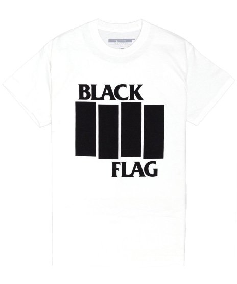 Black Flag/オフィシャルバンドTシャツ/ロゴカラー：ホワイト<br>サイズ：S〜XL<br>ブラックフラッグのロゴのデザインです