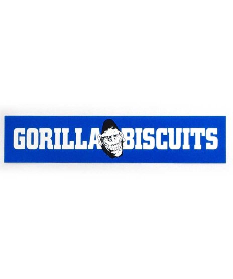 Gorilla Biscuits/オフィシャルステッカー/Gorillaロゴ/ブルー