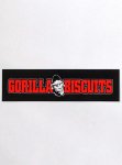Gorilla Biscuits/オフィシャルステッカー/Gorillaロゴ/ブラックカラー：ブラック<br>サイズ：16cm×4.5cm<br>ブラックベースの横長ロゴ