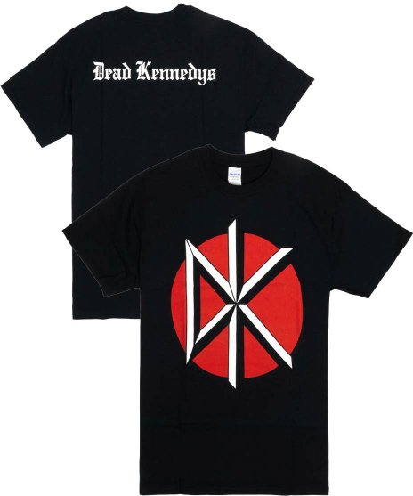Dead Kennedys/オフィシャルバンドTシャツ/DKロゴ カラー：ブラック<br>サイズ：S〜L<br>デッドケネディーズのdkのバンドロゴデザインです