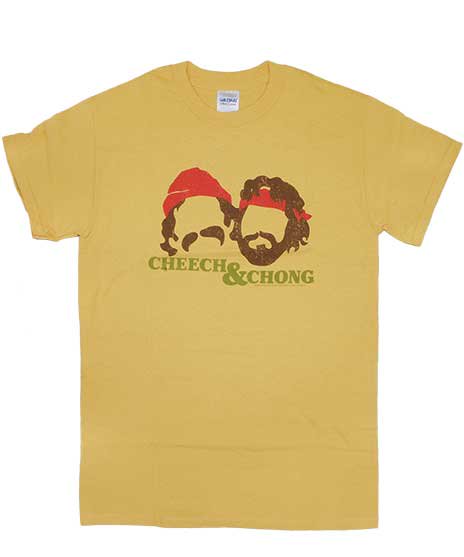 チーチ アンド チョン/オフィシャルTシャツ/Silhouettesカラー：オレンジ<br>サイズS〜L<br>チーチとチョンのシルエットをデザイン