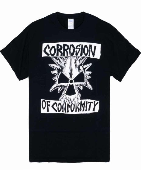 Corrosion of Conformity (COC)/オフィシャルバンドTシャツ/Classic Skullロゴカラー：ブラック<br>サイズ：S〜L<br>フロントにスカルのバンドロゴをシンプルにプリント