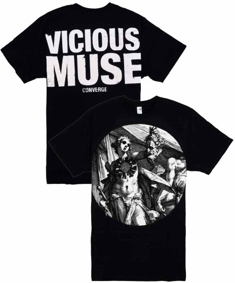 Converge/オフィシャルバンドTシャツ/Vicious Museカラー：ブラック<br>サイズ：S〜L<br>VICIOUS MUSEの曲のイメージデザインです。