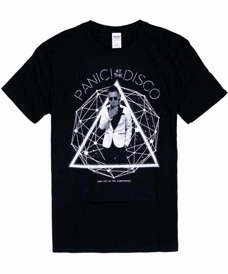 Panic! At The Disco/オフィシャルバンドTシャツ/Photo Galaxy/Lのみ カラー：ブラック<br>サイズ：S〜L<br>ブレンドン・ユーリートギャラクシーのデザイン