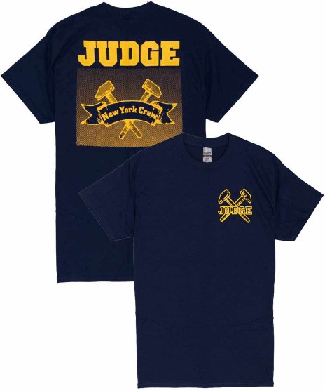 Judge/オフィシャルバンドTシャツ/New York Crewカラー：ネイビー<br>サイズ：S〜XL<br>バックに大きくアークロゴがプリントされたデザイン