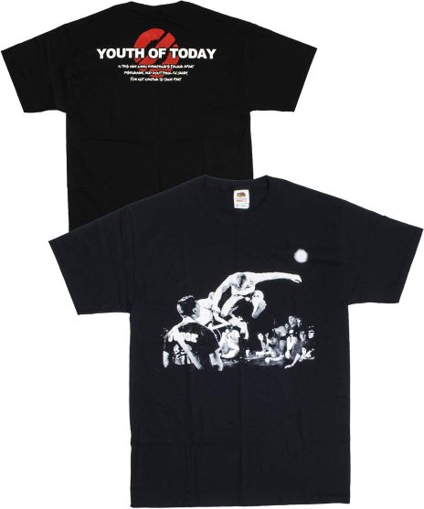 Youth Of Today/オフィシャルバンドTシャツ/Disengageカラー：ブラック<br>サイズ：S〜L<br>珍しいフロントにライブフォト。バックにはバンドロゴをデザイン