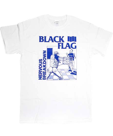 Black Flag/オフィシャルバンドTシャツ/Nervous Breakdownカラー：ホワイト<br>サイズ：S〜L<br>Nervous Breakdownのジャケットデザイン