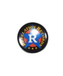 Revelation Records/オフィシャル缶バッジ/Blue Starカラー：ブルー<br>サイズ：25mm<br>珍しいレコードのロゴがブルーの缶バッジ