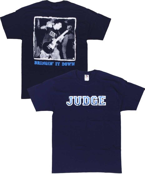 Judge/オフィシャルバンドTシャツ/Bring It Down<ul><li>カラー：ネイビー</li><li>サイズ：M,L,XL</li><li>フロントにシンプルなロゴにバックにはライブフォト</li></ul>