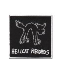 Hellcat Records/オフィシャルワッペン/レーヴェルロゴ/パッチカラー：ブラック<br>サイズ：12x12cm<br>ヘルキャットレコードのプリントパッチ