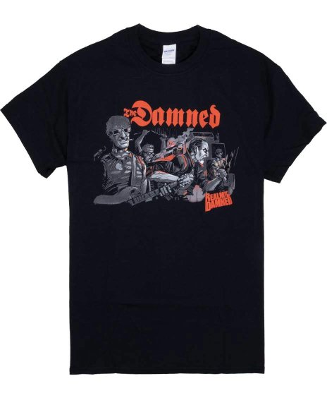 The Damned/オフィシャルバンドTシャツ/Realm Of The Damned<ul><li>カラー：ブラック</li><li>サイズ：M,L,XL</li><li>動画コミックにダムドが出てくるシーンのデザイン</li></ul>