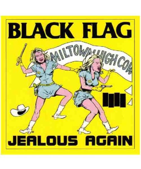 Black Flag/オフィシャルステッカー/Jealous Againカラー：イエロー<br>サイズ：10x10cm<br>アルバムJealous Againのアートワークです
